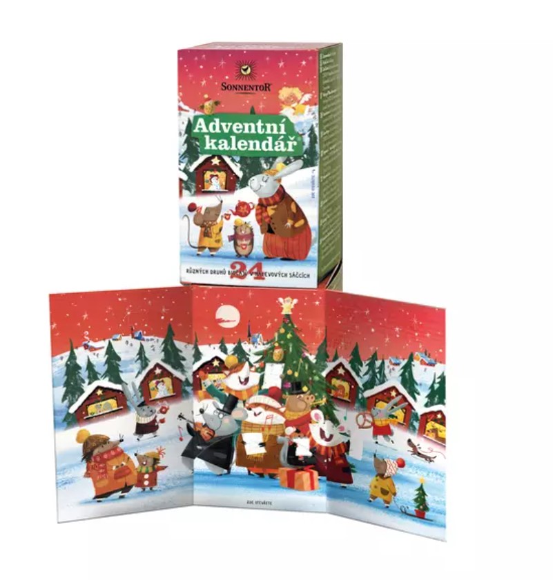 Sonnentor Adventní kalendář čajů BIO 24 ks